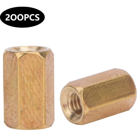 Entretoise En Laiton Pour Carte Mère Accessoires D'Écrous Hexagonaux De Couplage M3 2 Voies M3x5/6/8/10/12/15/20-50200 Pièces X 8