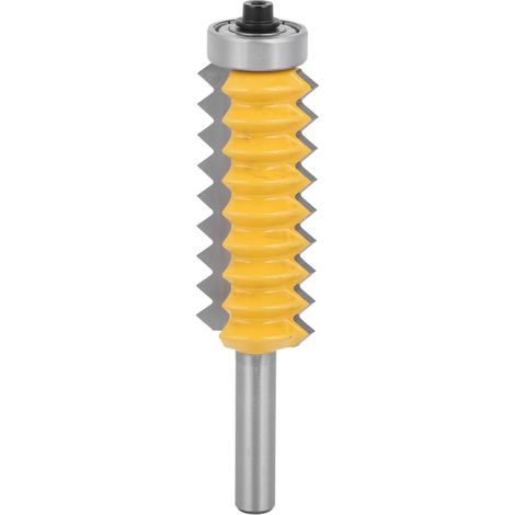 Couteau De Fraisage Du Bois De Type Vague De Ligne De Routeur De Stile De Rail De Coupeur De Bois De 8 Tiges (multi Tooth X 55)