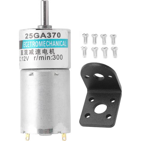 Micro Moteur À Engrenages Cc, Support Cw Ccw À Basse Vitesse, Industrie Automatisée 12v Xd25ga370(300 Tr/min)