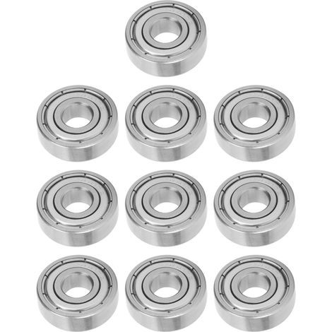 10 Pièces S607z Roulement À Billes En Acier Inoxydable Patins À Roulettes Roulements De Remplacement 7x19x6mm
