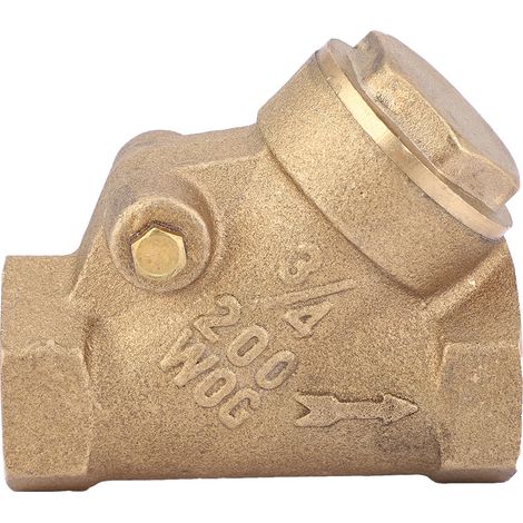 Type En Laiton Du Clapet Anti-retour Y De Fil De Npt 3/4in Une Manière 1.6mpa Pour Le Gaz De L'Eau