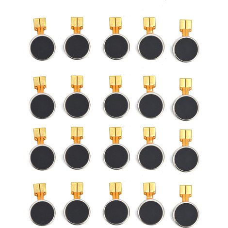 Mini Moteur De Vibration Cc, 20 Pièces, Petit Bouton De Pièce De Monnaie Plat, Contact Vibrant Pour Tablettes Et Téléphones Portables