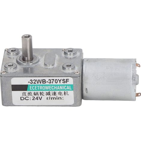 Moteur À Engrenage À Vis Sans Fin, Autobloquant, Réversible, Haute Torsion, Turbine De Réduction De Vitesse Réglable, Boîte De Vitesses Électrique, Dc 24v, 2w, 200 Tr/min