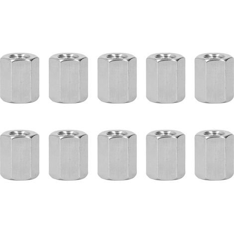 Kit M10 Anticorrosion En Acier Inoxydable 304, Écrou D'Accouplement Hexagonal, 10 Pièces, Pour Boulons Et Goujons