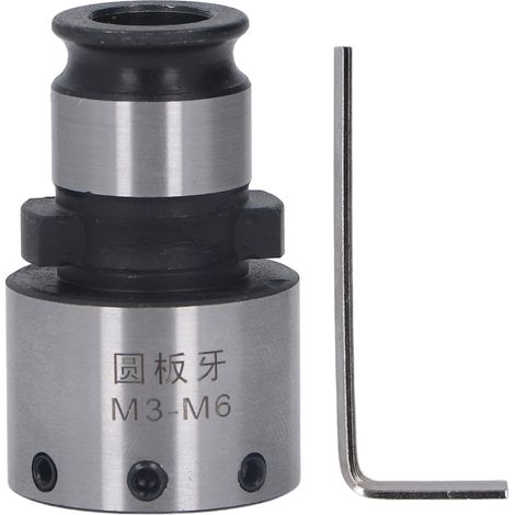 Mandrin Rond Gt12 Avec Clé Hexagonale, Outil De Tour À Filetage Mâle En Acier Au Carbone