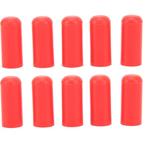 Embout De Tuyau D'Admission Sous Vide Universel, 4mm, Capuchon D'Obturation En Silicone Résistant À La Chaleur Pour Tuyau Bov Rouge, 10 Pièces