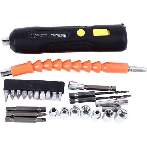 Tournevis Sans Fil, Outil Électrique Rechargeable Avec Divers Embouts Pour La Réparation, 30 Pièces
