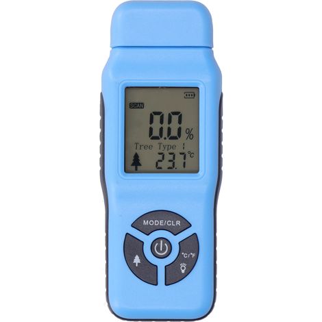 Testeur D'Humidité Numérique Portable, Lcd, Détecteur D'Humidité Du Bois, Accessoire (bleu)