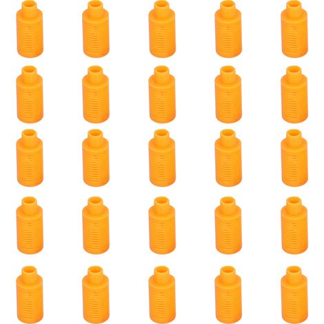 Silencieux Pneumatique En Plastique, Contrôle Du Débit De Ligne D'Air, Silencieux D'Échappement, Raccord De Compresseur Orange25 Pièces Psl-04
