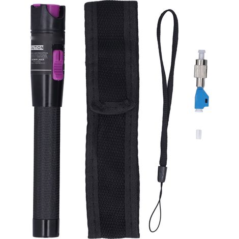 Localisateur Visuel De Défauts 30km, Détection Sans Contact, Stylo À Lumière Rouge Vfl Portable Avec Adaptateur Fc Lc