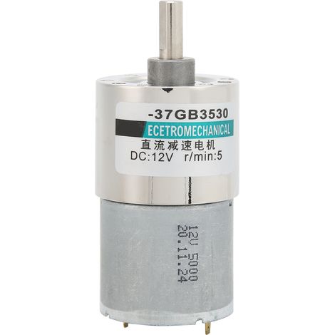 Moteur De Réduction À Courant Continu, Engrenage Entièrement Métallique, Basse Vitesse Pour Équipement De Fabrication Électronique, 12v, 5 Tr/min