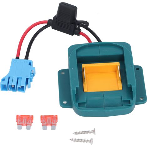 Adaptateur De Batterie, Kit De Conversion De Jouet D'Équitation Pour Enfants Avec Connecteur De Faisceau De Câbles Et Porte-fusible Pour Bl1850 Bl1860 Bleu
