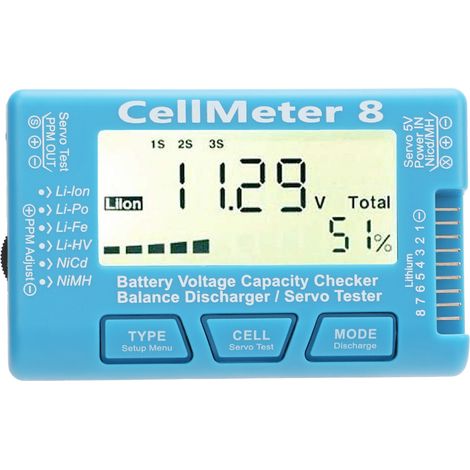 Vérificateur Numérique De Capacité De Batterie, Testeur De Tension Pour Cellules Lipo Life Li Ion Nimh Nicd
