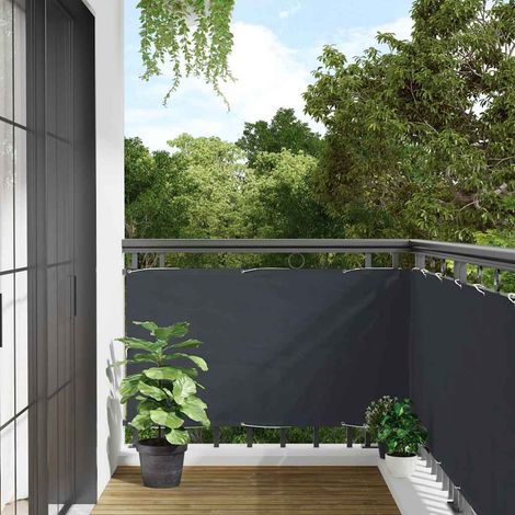 Écran D'Intimité De Balcon Anthracite 500x90 Cm Pvc