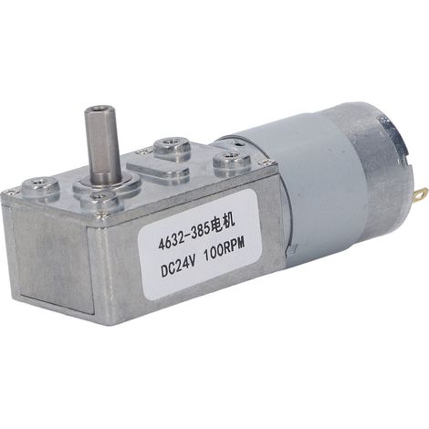 Moteur À Engrenage À Vis Sans Fin Turbo 100 Tr/min, Alliage D'Aluminium Et Laiton, Réduction Réversible Autobloquante, Dc24v