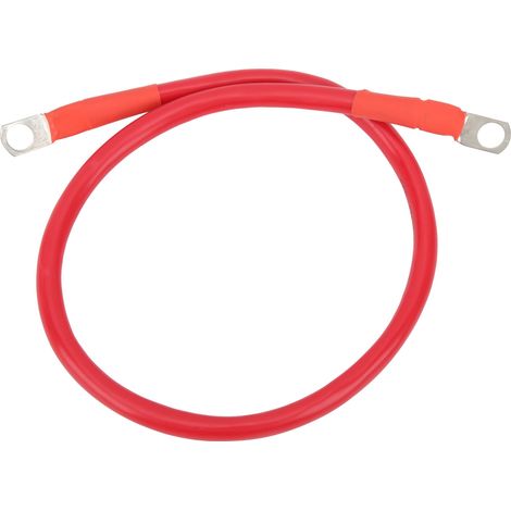 Fil De Terre 23,6 Pouces 4awg 25 Mm² 150 A, Câble De Terre Haute Résistance Pour Porte-fusible D'Onduleur De Batterie Rouge