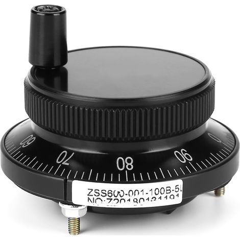 Encodeur D'Impulsions À Roue Manuelle 5v 60mm, Commande Manuelle De Routeur Pour Système Cnc (noir)