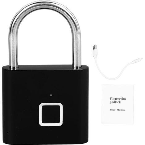Cadenas À Empreintes Digitales, Serrure Biométrique Intelligente Sans Clé, Antivol Électronique