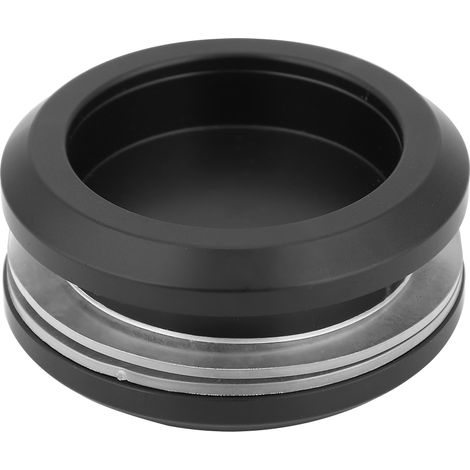 Poignée De Porte Coulissante En Verre Rond En Alliage D'Aluminium Noir, Poignées De Meubles, Bouton D'Armoire