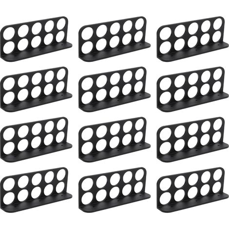 Support De Câble 1 Pouce, 10 Trous, Support Organisateur De Gestion De Fil Pour Réseau Modulaire Bus Cordon Électrique 12 Pièces