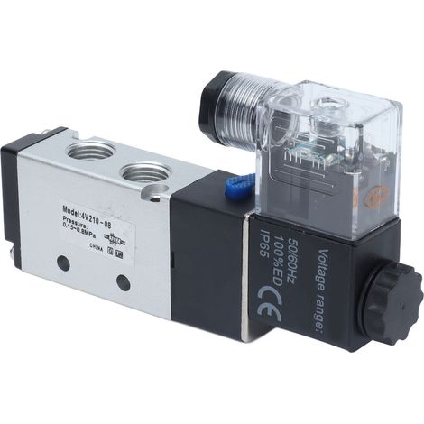 Électrovanne Électrique 4v210-08, 2 Positions Normales, 5 Voies, Vidange D'Air Comprimé Pour Atelier Automatique, Dc 12v