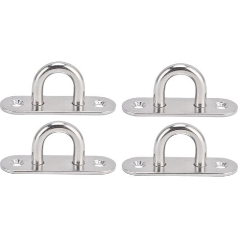 Oeillet À Crochets Ovales En Acier Inoxydable 304, 8mm, Pour Coussin De Plafond, Plaque À Œil, Matériel, Boucles D'Agrafes, 4 Pièces