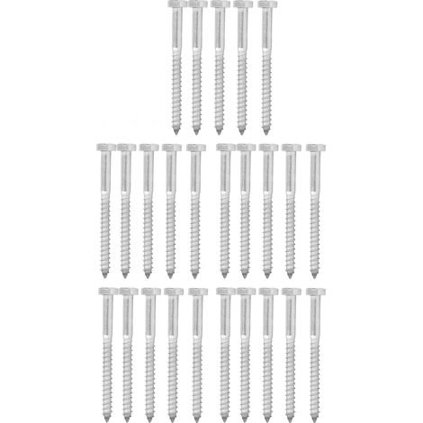 Vis À Demi-filetage En Acier Inoxydable 304, Vis À Tire-fond Hexagonales En Bois, Vis D'Entraîneur Autotaraudeuse M6x70mm