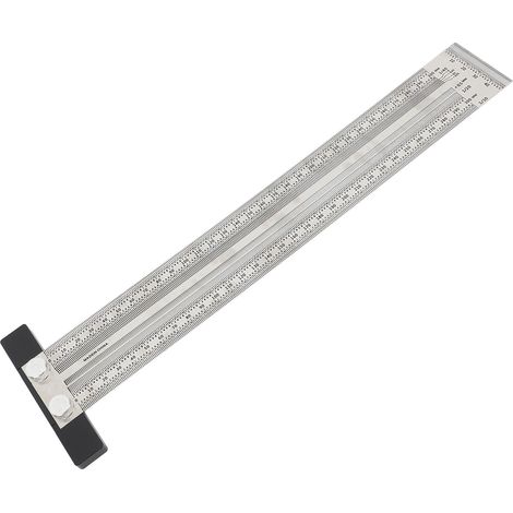 Règle En T De Marquage Ultra Précise, Outil De Mesure De Marque De Charpentier En Acier Inoxydable Pour Le Travail Du Bois, 300mm