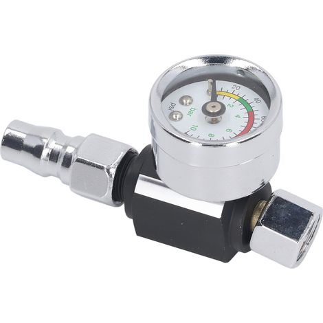 Régulateur De Pression D'Air Pour Pulvérisateur De Peinture G1/4 Pouces, Pistolet De Régulation Rapide Et Précis, Réglage De 0 À 10 Bars