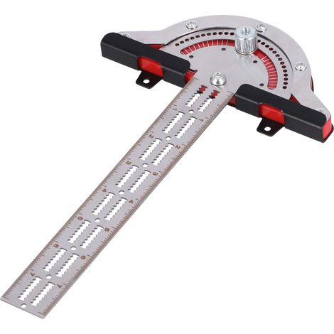 Règle De Bord De Travail Du Bois De Rapporteur D'Acier Inoxydable De 10 Pouces Avec Des Échelles Pour Les Artisans De Bricolage De Charpentiers