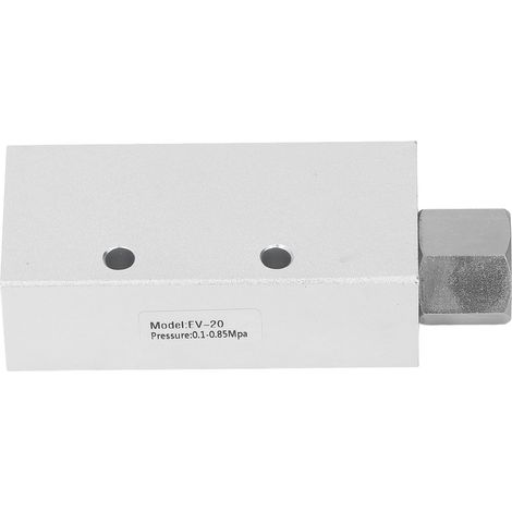 Générateur De Vide Pneumatique, Raccord D'Éjection D'Air En Alliage D'Aluminium, Vanne À Grand Débit Ev-20