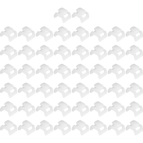 Support De Fixation De Fil De Câble, 50 Pièces, Attaches À Fermeture Éclair Pour Profils En Aluminium Standard Européen, Européen 30