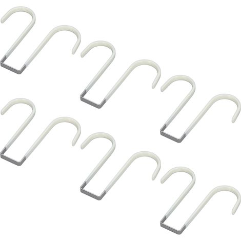 Ensemble De 6 Crochets De Porte Double Face, Pour Serviettes, Vêtements, Couronne, Crochet Pour Salle De Bain, Porte-manteau, Organisateur De Chapeaux