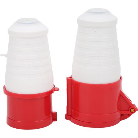 Jeu De Connecteurs Industriels 3 Phases 5 Broches 380415v 32a 3p + N + E Ip44 Pour Station De Métallurgie Chimique Agricole