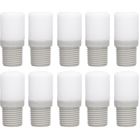 Silencieux D'Échappement D'Air G1/8 Pouces, 10 Pièces, Valve Pneumatique, Composant Auxiliaire Pour Cylindre, Solénoïde, Carter