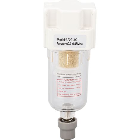 Filtre De Conduite D'Air G1/4 Pouces, Régulateur De Pression, Accessoire De Tuyau De Compresseur, Fonction De Vidange 0.1 À 0,85 Mpa