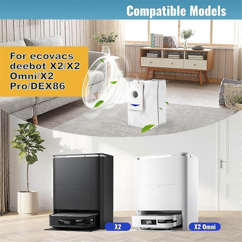 14er-pack Staubbeutel, Kompatibel Mit Ecovacs Deebot X2 Omni/x2/dex86 Saugrobotern.
