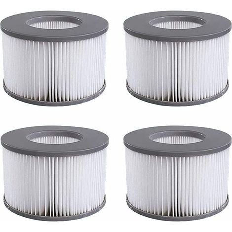 Lot De 4 Cartouches Filtrantes Interchangeables Pour Spas Gonflables, Bains À Remous Chauffés Et Piscines Gonflables – Compatible Avec Les Modèles De Filtres Sortis Depuis 2020