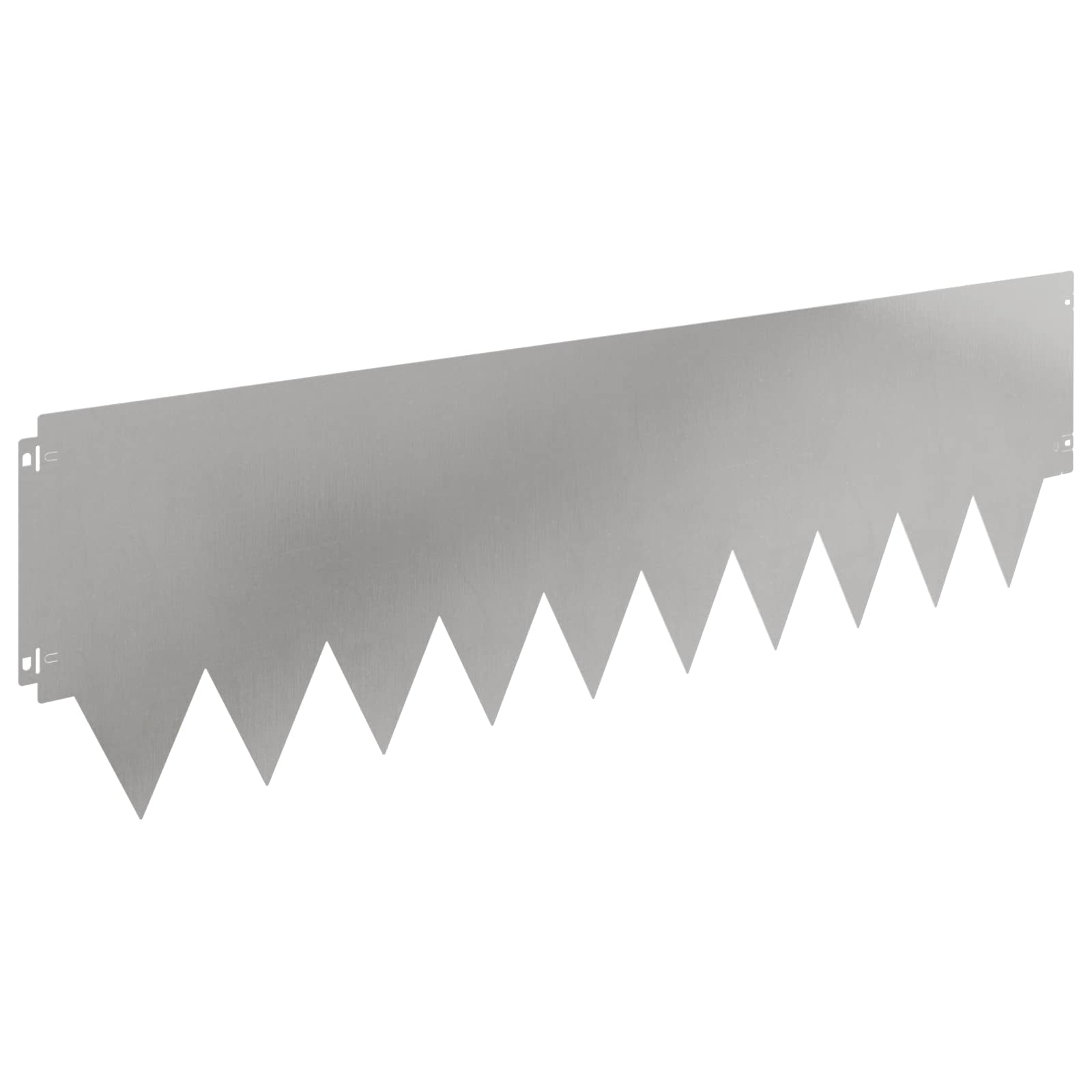 Rasenkante 20 Stk. 103 X 30 Cm Edelstahl Silber Vidaxl