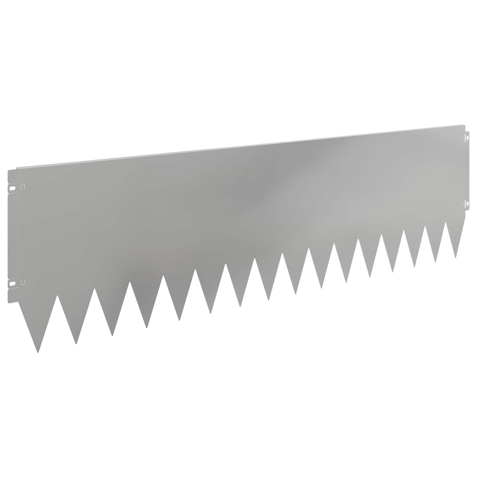 Rasenkante 20 Stk. 103 X 30 Cm Verzinkter Stahl Silber Vidaxl