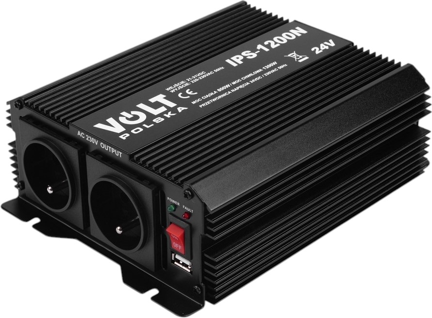 Polnischer Spannungswandler Ips-1200 24v 230v 800/1200w