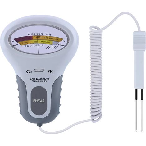 Accessoires De Piscine (pc102) Appareil Professionnel De Mesure Du Ph Et Du Chlore (cl2) Avec Sonde Pour Piscines Et Spas – Testeur De Qualité De L'Eau