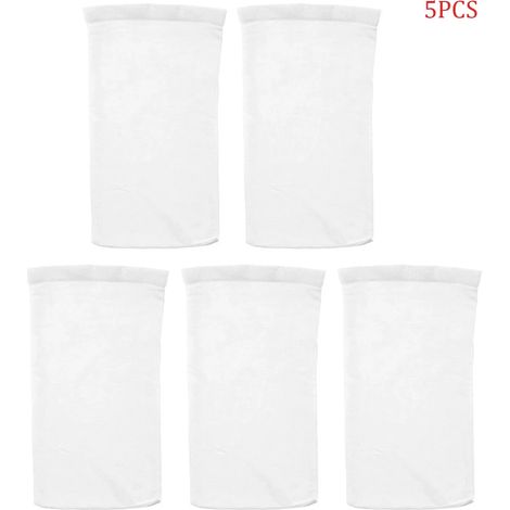 Accessoires De Piscine (5 Pièces Blanches) Chaussettes De Rangement Pour Filtres De Piscine En Nylon, Pour Paniers Et Skimmers. Accessoires De Piscine Blancs.