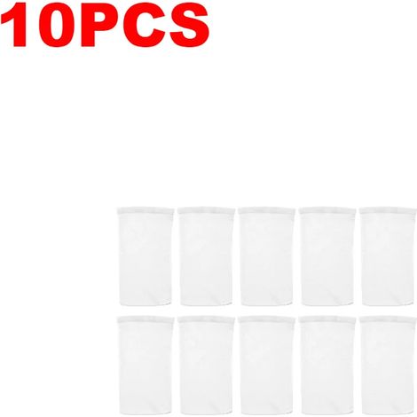 Accessoires De Piscine (10 Pièces) Chaussettes De Nettoyage Pour Écumoire De Piscine, Paniers, Filtres, Filets De Protection, Chaussette De Rangement Pour Débris Et Feuilles, Accessoire De Nettoyage P