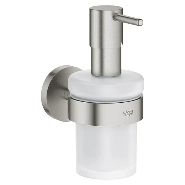 Essentials Seifenspender Mit Halterung, Supersteel (40448dc1) - Grohe