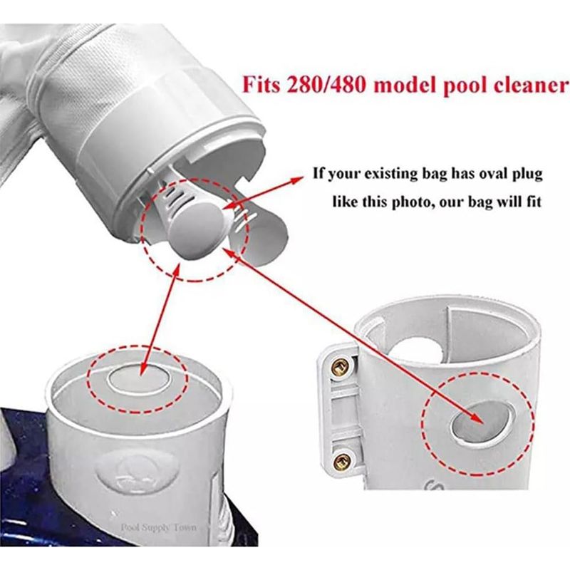 Filterbeutel Mit Reißverschluss Für Polaris 280 Und 480 Poolfilter