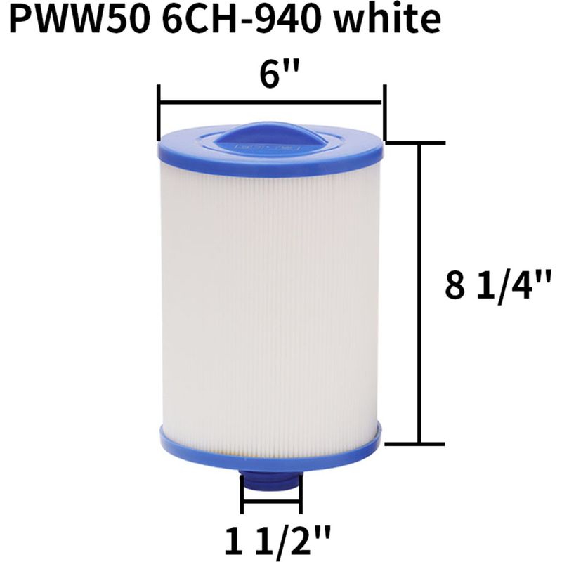 2er-pack Pleatco Pww50 Whirlpool-filterkartuschen, Ersatzfilter Für Unicel 6ch-940, Spa Business Whirlpools