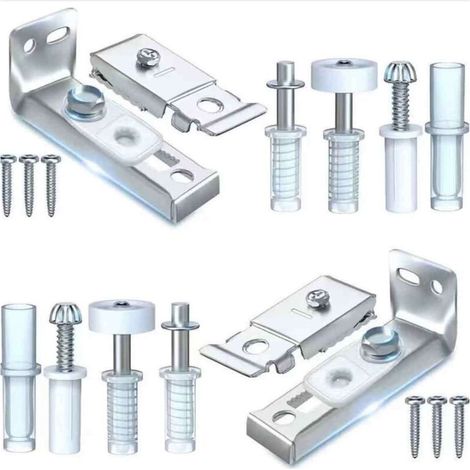 Montage-set Für Falttüren, 2-teiliges Set, Reparatur-set Für Falttüren, Schiebetüren Und Schranktüren.