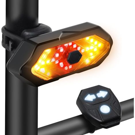 Intelligentes Fahrradrücklicht, Usb-wiederaufladbares Induktionsbremslicht, Ipx6 Wasserdicht, Automatische Ein-/ausschaltfunktion, 4 Led-beleuchtungsmodi.