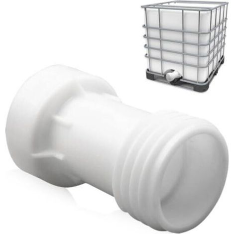 Ibc-tankzubehör, Ibc-adapter S60 X 6, 60-mm-verlängerung, 1000-l-tankventil, Kunststoff, Grobgewinde, Gerade, Ibc-containerzubehör S60 X 6, Tankanschluss